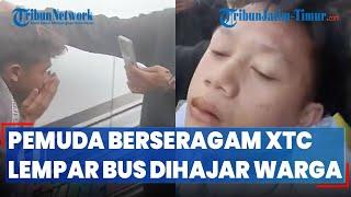 Viral, Pemuda di Garut Berseragam XTC Diduga Lempar Batu ke Bus, Babak Belur Diberi Salam Olahraga