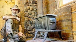 Installing a New Wood Stove in my Off Grid Wood Carving and Archery Workshop