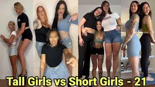 Tall Girls vs Short Girls - 21 | tall girlfriend short girlfriend | tall woman lift carry