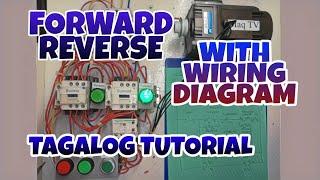 Forward Reverse - Tagalog Tutorial Schneider  electric LC1D18M7 3 pole contactor 220v ac coil 3phase