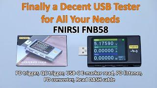 Finally a Decent USB Tester on the Market FNIRSI FNB58