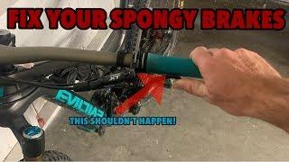 Mountain Bike Maintenance: How to fix spongy disc brakes