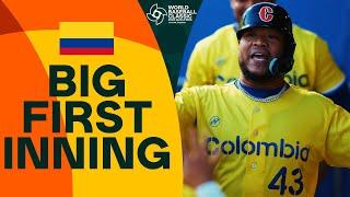 FULL INNING: Team Colombia scores 5 in the 1st inning vs. Team Germany