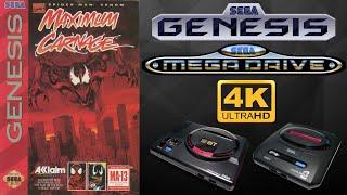 Spider-Man and Venom: Maximum Carnage | GENESIS/MEGA DRIVE | Ultra HD 4K/60fps| Longplay Full Movie