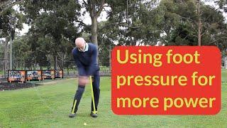 Foot pressure and your swing