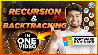 Recursion and Backtracking in one Video  | DSA by Nishant Chahar | Curious Chahar