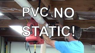 PVC dust extractor pipe how to no static dave stanton woodworking safety dust collection