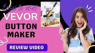 Vevor Button Maker Machine  Review - 3" Button Maker