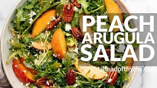 Peach Arugula Salad