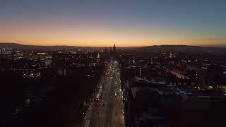 Princes Street , Night flight.DJI Mini 4,D-Log M to Rec.709. Edinburgh ,Scotland.