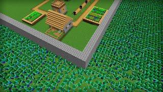 Minecraft Villager Protect the BIG WALL VILLAGE from The Zombie Apocalypse in Minecraft Compilation