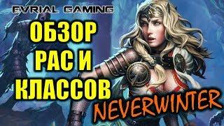 Neverwinter Online выбор Расы и Класса Обзорный стрим MMORPG