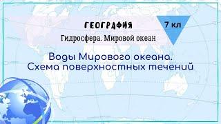 География 7 кл Кopинская §7 Воды мирового океана. Схема поверхностных течений