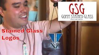 Sometimes We Make Stained Glass Logos V-430