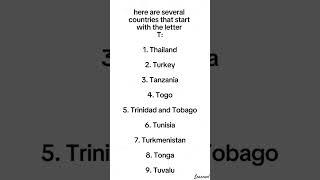 Countries that start with letter T #thailand #turkey #tanzania #togo #tokyo #northernthailand #canth