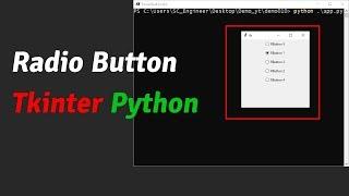 Python tutorial: RadioButton in Tkinter Python in (2019)