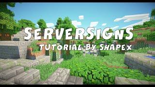 Обзор плагина ServerSigns
