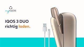 IQOS 3 DUO richtig aufladen. IQOS Anleitung | myIQOS