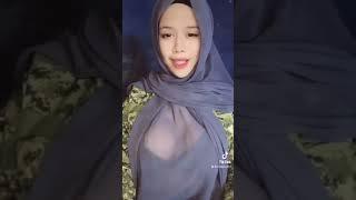 Tudung Lutsinar nampak dada !! AWEK MELAYU PALING BASAHH !