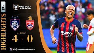 Johor Darul Ta'zim 4-0 Kuala Lumpur City FC | Highlights | Unifi Piala Malaysia 2024-25 | QF2