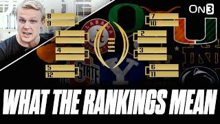 What Do The FIRST College Football Playoff Rankings Reveal MEAN? | Committee Loves Miami?