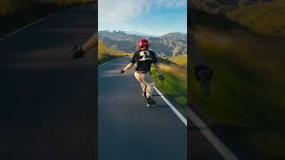 100 km/h downhill skateboarding! #extreme #speed #skate