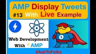 #13  How to display amp tweets on websites in Hindi | amp tweets kese dekhaye | amp tutorials