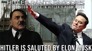 Hitler is saluted by Elon Musk