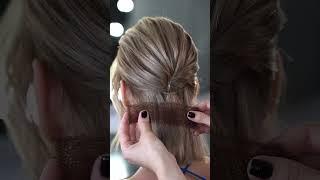 Пучок-ракушка на короткие волосы с лучшим утюжком BABYLISS PRO ELIPSIS 3000