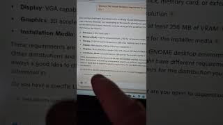 #Shorts_Minimum Hardware requirement for Installing Linux with GUI.