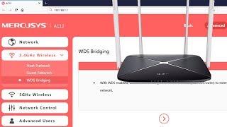 Wireless Repeater Mode on MERCUSYS AC1200 router | NETVN