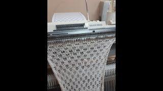 Как вязать ложный ажур/панчлейс на SilverReed Sk 280 (панчлейс, punch lace, ажур без деккеровки)