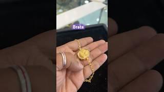 Gold brata for women ️️️#brata#gold #goldaccessories #lightweightjewellerydesigns #ytshorts 