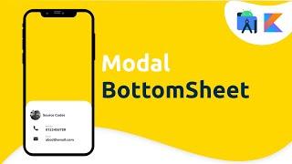 Modal Bottom Sheet Dialog in Android Studio Tutorial (Kotlin) | 2023