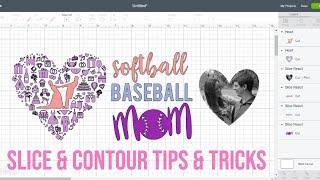 SLICE AND CONTOUR TIPS & TRICKS | CRICUT DESIGN SPACE TIPS & TRICKS PART 1 SERIES