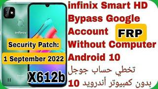 Infinix Smart HD (X612B) Bypass Google Account Without PC Android 10 | تخطي حساب جوجل انفنكس سمارتHD