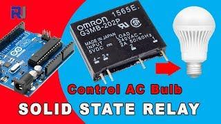 Using Omron G3MB Solid State Relay Control AC Load with and without Arduino