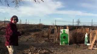 Howdah pistol both barrels at the same time.