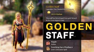 Golden Staff - Baldur's Gate 3 Mod