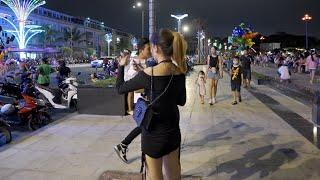 Night walk in Vietnam, Bach Dang Walking Street Thu Dau Mot Binh Duong