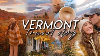 VERMONT TRAVEL VLOG | our cozy fall getaway to Mount Snow, Brattleboro, & Burlington 2022!