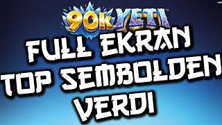 Slot Oyunu 90k Yeti Oynadık Full Ekran En İyi Sembolü Verdi | TERTEMİZ KAZANÇ #SlotOyunları #Slot