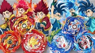 ALL HYPERION & HELIOS Evolutions Battle! | Beyblade Burst BU & Sparking