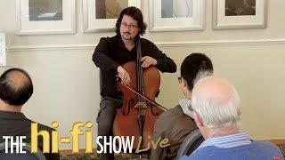 Vincent Belanger Performing Live - Playing his Cello Talking Audio Note Music @ Hi-Fi Show Live 2017