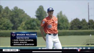 Foundation Academy's Braden Holcomb featured on the MLB Network.