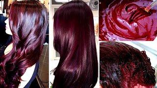 Nisha Mehndi को बालों में लगाने का सही तरीका HairColor | Burgundy Hair Colour at Home | Nisha Mehndi