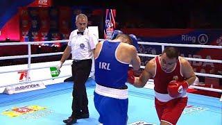 Round of 32 (91kg) PANTALEEV Radoslav (BUL) vs AFANASEV Kirill (IRL) /AIBA World 2019