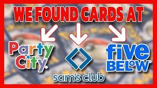 Finding Pokemon Cards at non conventional Retail Stores! Five Below, Party City, & Sam’s Club!