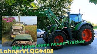 LohnerVLOG#408 Ein neuer Trecker ist da, Fendt 724 Gen.6 FendtONE I Mais abfahren Claas Jaguar 950