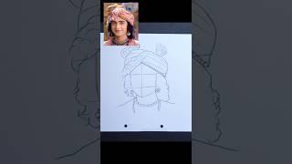 Krishna Drawing || Easy Step #shorts #youtubeshorts #krishna#viral #art@ArtistYashpal